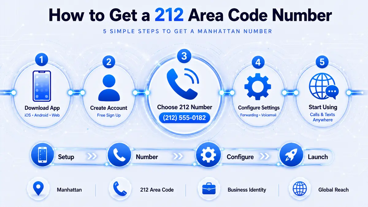 How to get a 212 area code virtual phone number from Callmama in minutes