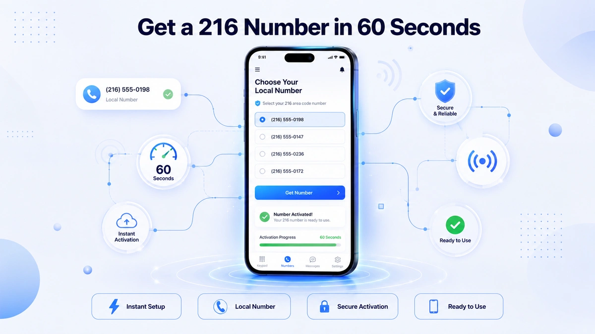 How to get a virtual 216 area code phone number — step-by-step guide