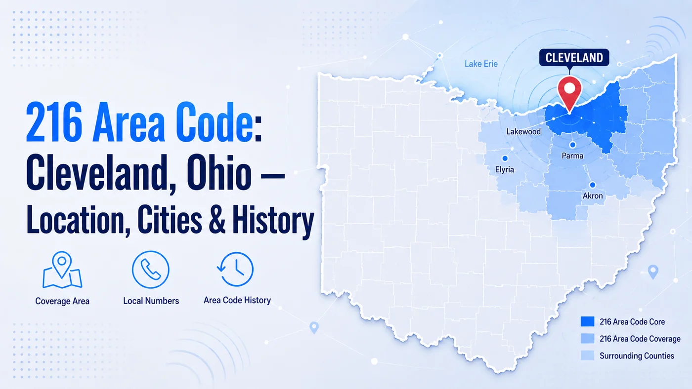 216 area code — Cleveland Ohio area code covering Cuyahoga County including Lakewood, Parma, and Euclid