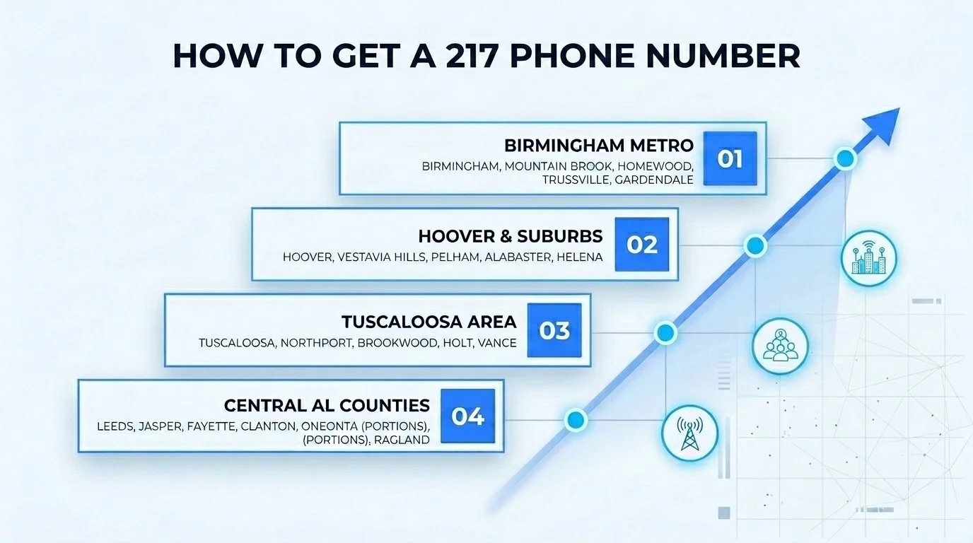 How to get a 217 phone number — steps to get a virtual central Illinois number