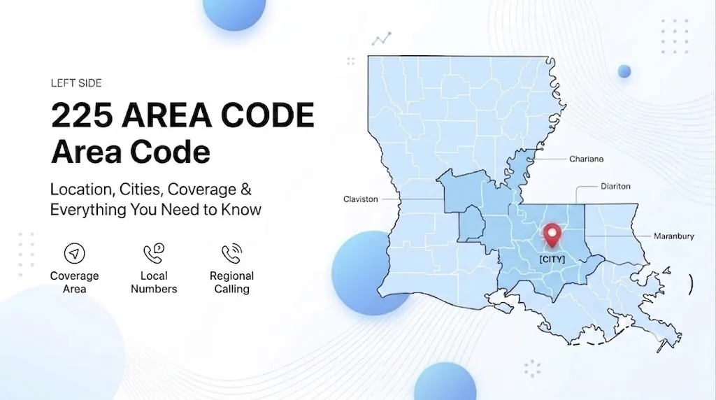 225 area code — Baton Rouge, South-Central Louisiana