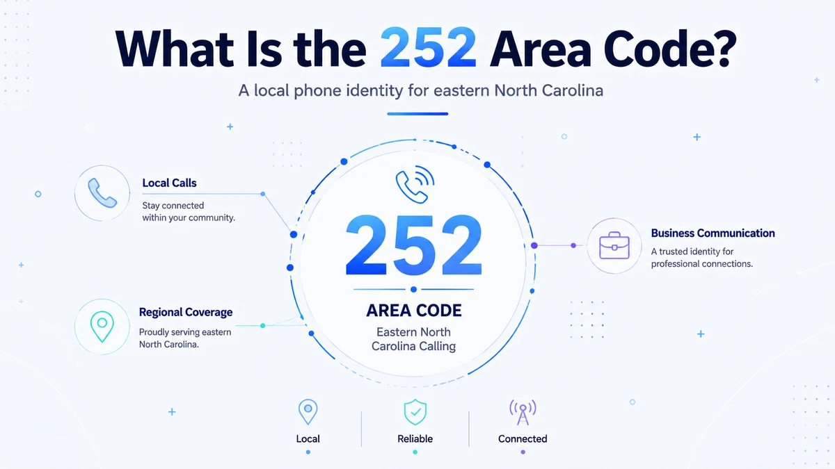 History of the 252 area code — timeline of the 1998 split from the 919 North Carolina prefix, covering eastern NC from the Virginia border to the Outer Banks