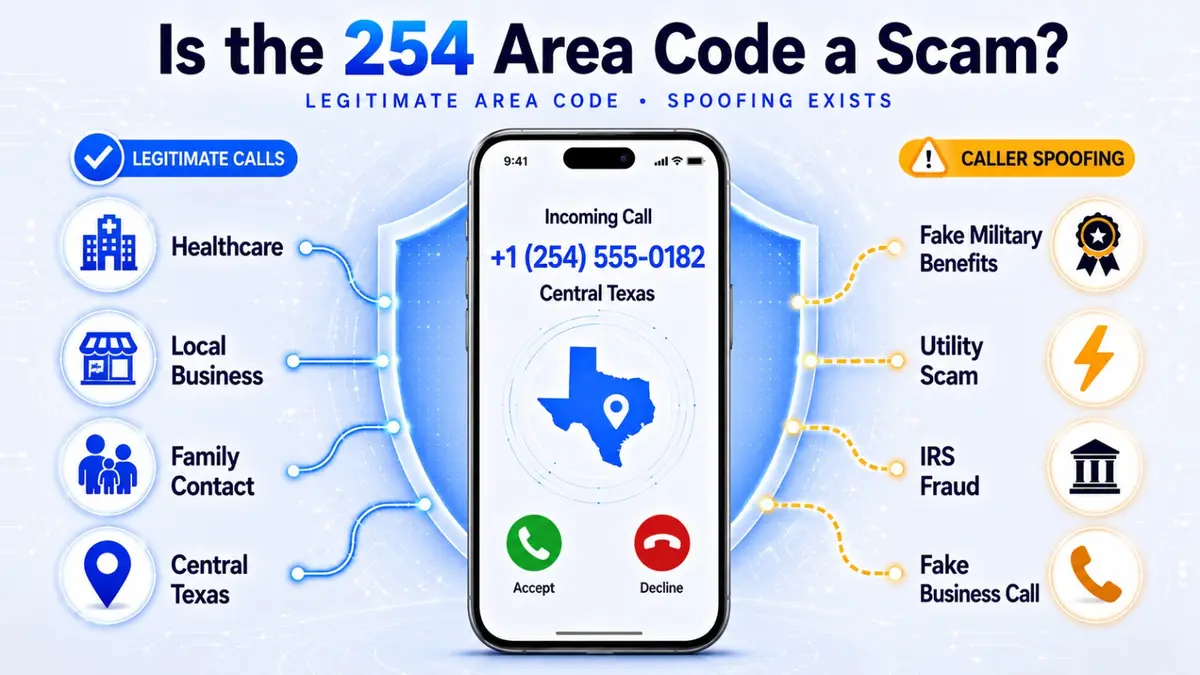 254 area code scam warning — how to identify and report central Texas phone spoofing targeting military families
