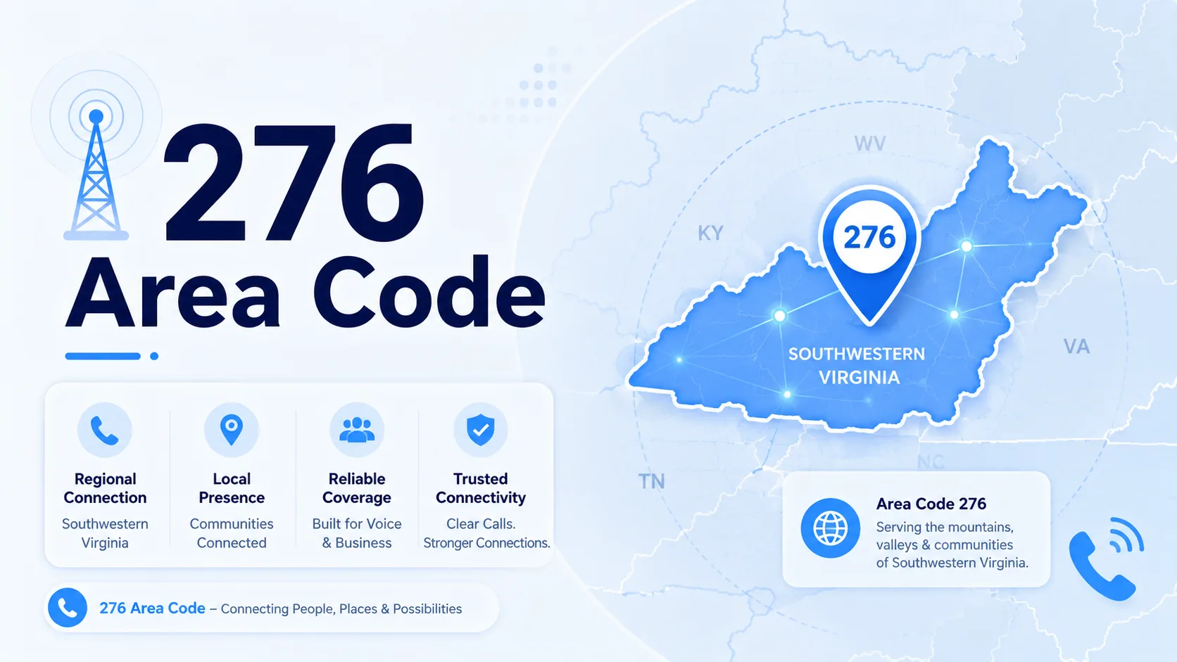 276 area code — location, coverage and cities across southwestern Virginia