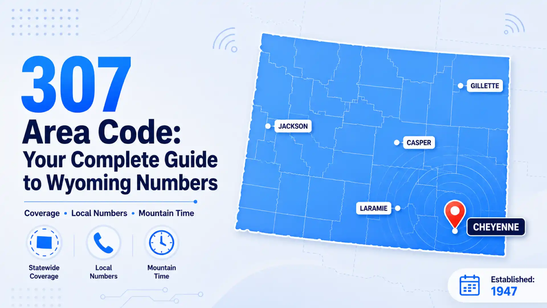 307 area code: your complete guide to Wyoming numbers — statewide coverage, local numbers and Mountain Time