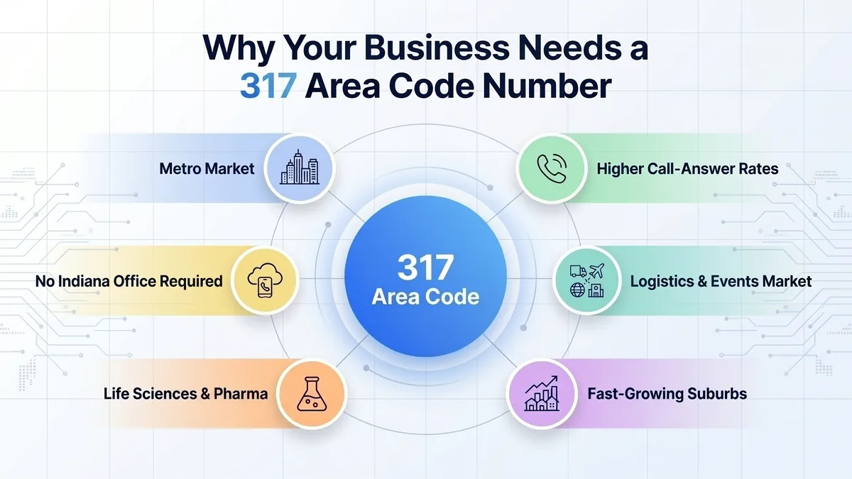 Benefits of a 317 area code number for businesses in Indianapolis
