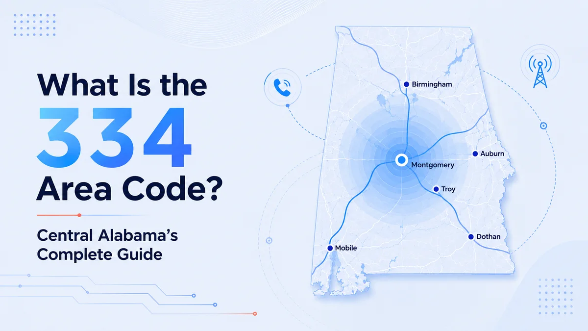 334 area code — central and southeastern Alabama covering Montgomery, Auburn, Dothan, Opelika, and Phenix City
