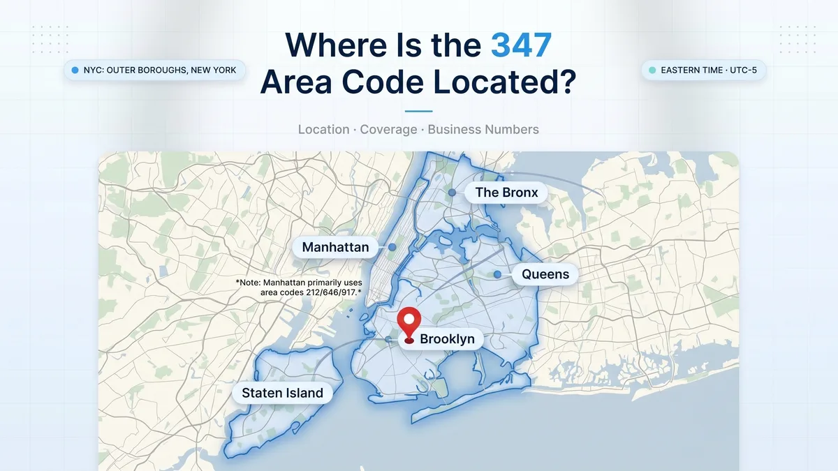 347 area code location map Brooklyn Queens Bronx Staten Island