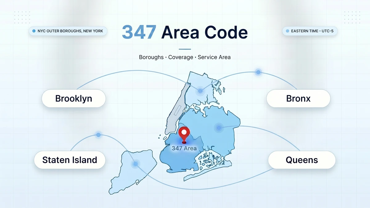 347 area code New York City outer boroughs overview