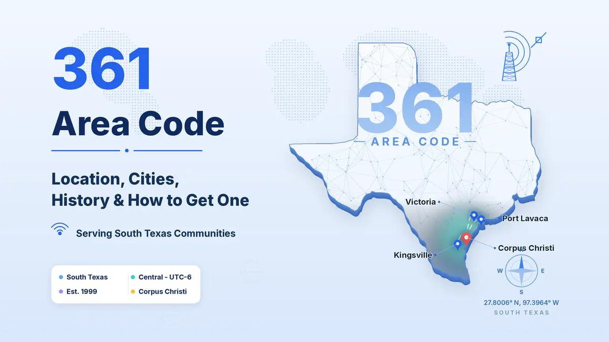 361 area code — location, cities and coverage across South Texas Coastal Bend