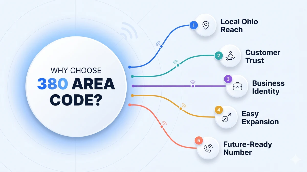 Why choose a 380 area code number for your business or personal use in Ohio