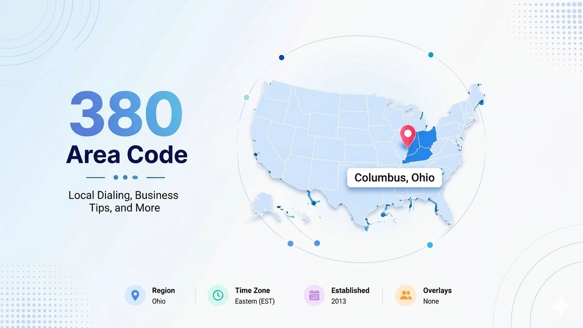 380 area code Columbus Ohio local phone number coverage overview