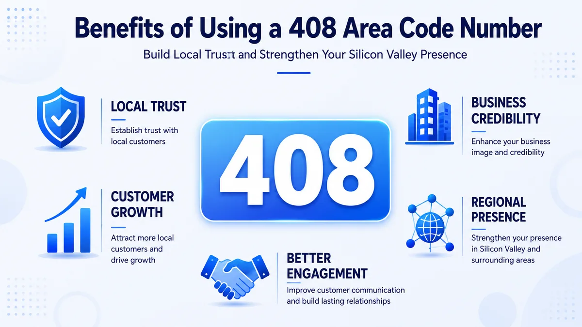 Benefits of using a 408 area code number for businesses in Silicon Valley