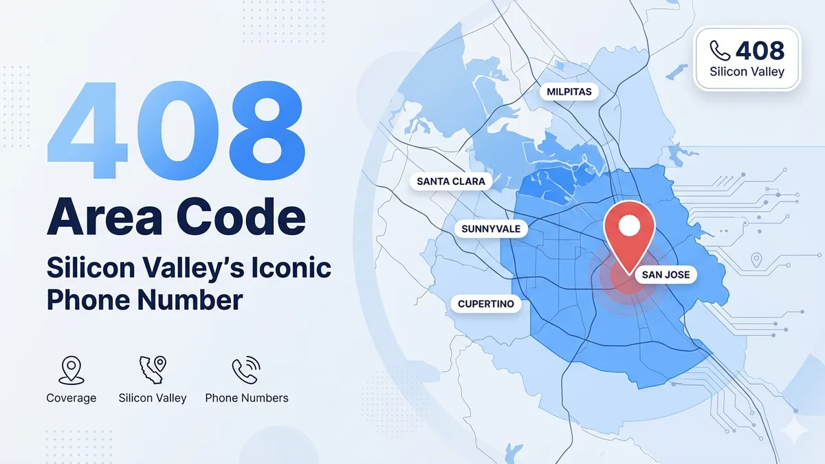 408 area code Silicon Valley Santa Clara County San Jose California