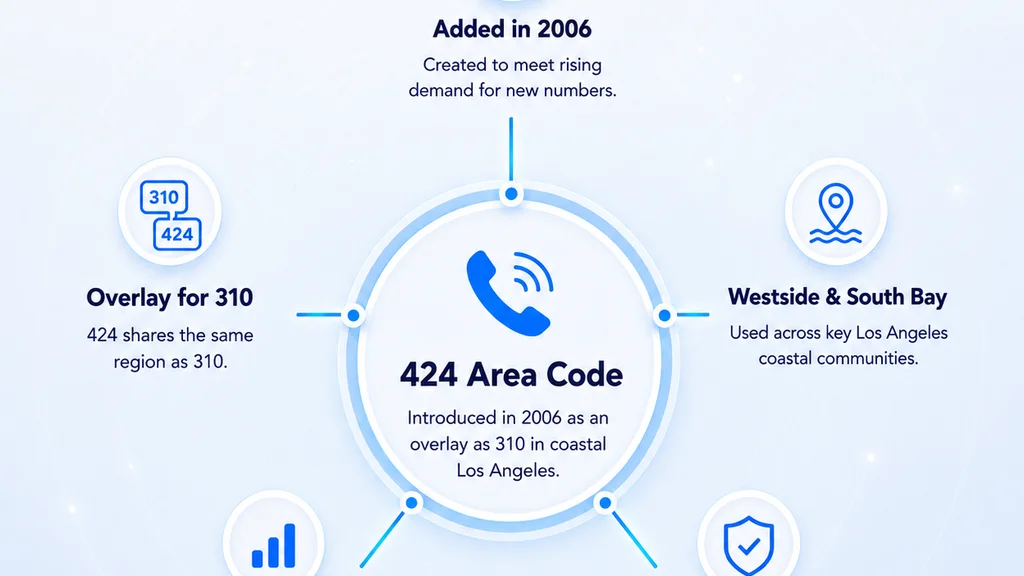 History of the 424 Area Code — West LA calling prefix timeline