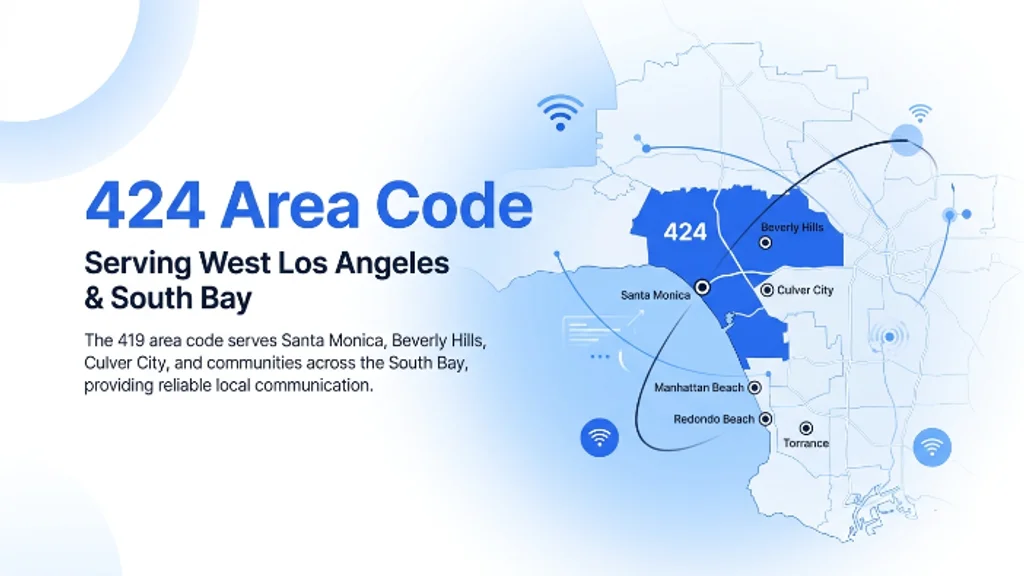 424 Area Code — West LA and Los Angeles County