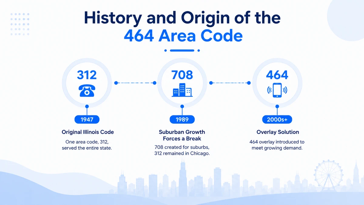 How to get a virtual 464 phone number — 5 steps showing sign up, plan selection, area code selection, payment and instant activation