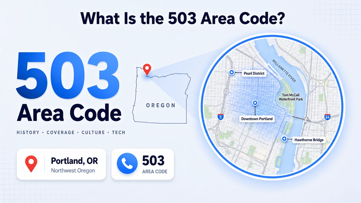 503 area code coverage map showing northwest Oregon including Portland metro, Willamette Valley, and Oregon Coast