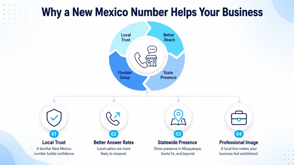 Why a New Mexico 505 number helps your business