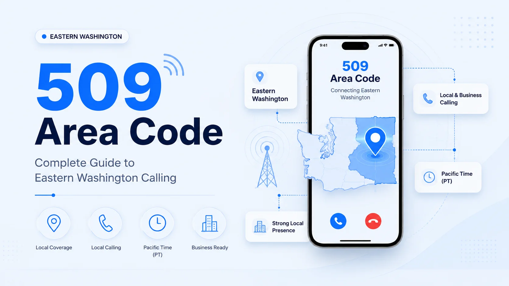509 area code — location, coverage and cities across eastern Washington state