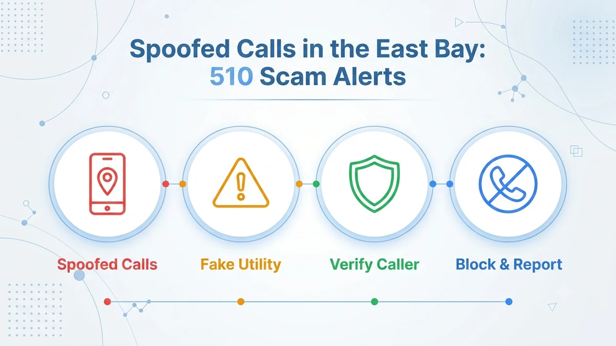 510 area code scam warning — spoofed refund alerts and impersonation calls in the East Bay