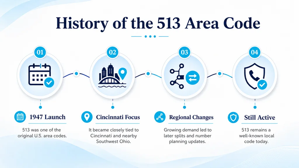 History of the 513 Area Code — Cincinnati Ohio calling prefix timeline