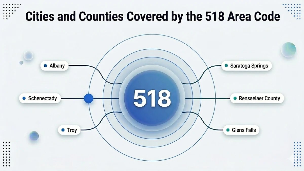 518 area code cities and counties covered in northeastern New York