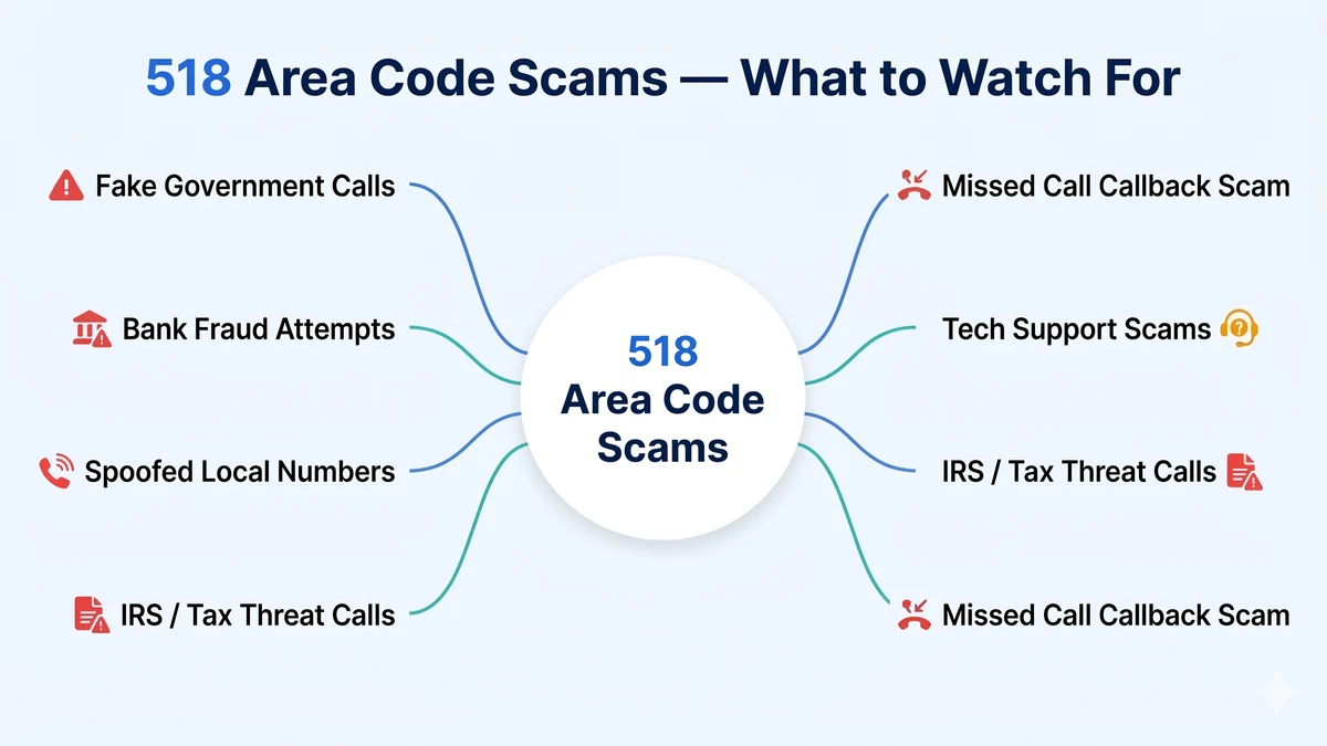 518 area code scam awareness guide northeastern New York
