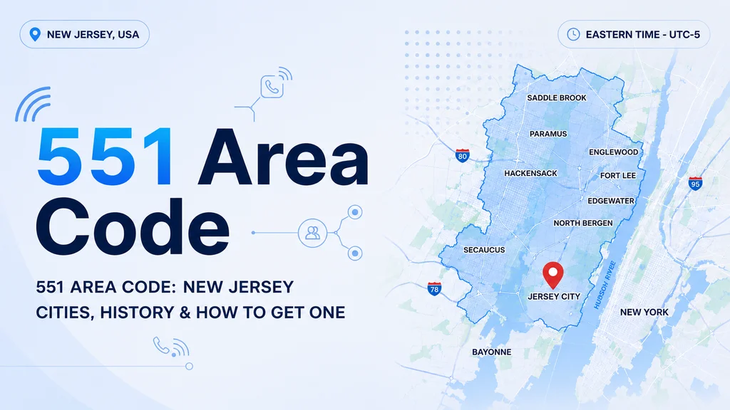 551 Area Code — Jersey City and Northeastern New Jersey