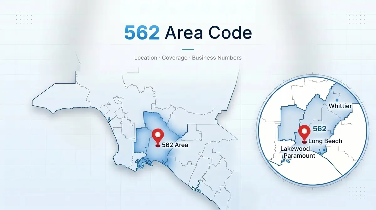 562 area code — location, cities and coverage across Southeast Los Angeles