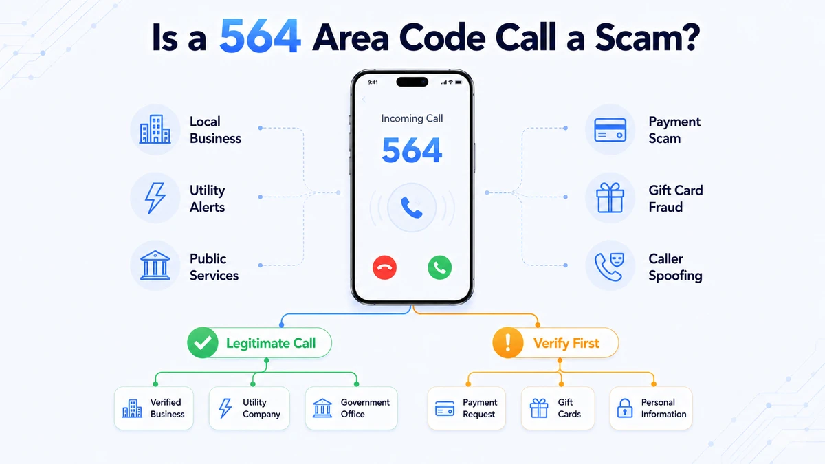 564 area code scam awareness — how to identify spoofed western Washington phone numbers and protect personal information
