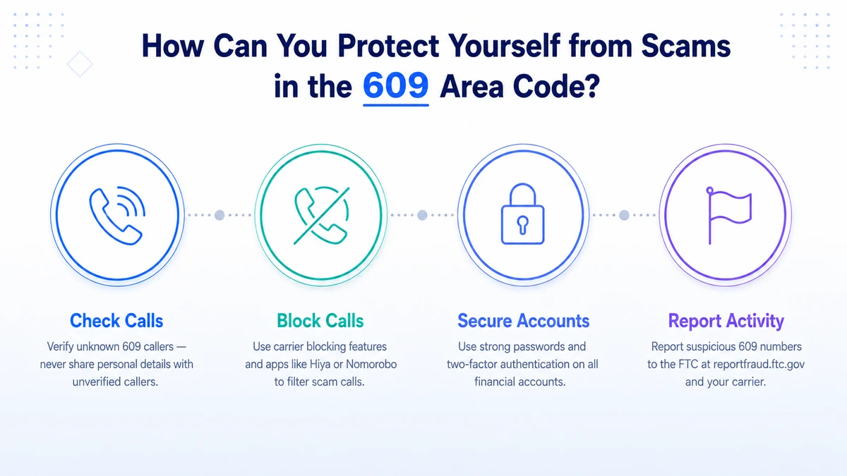 Warning signs of scam calls targeting the 609 area code in South Jersey, Trenton, Princeton, and Atlantic City