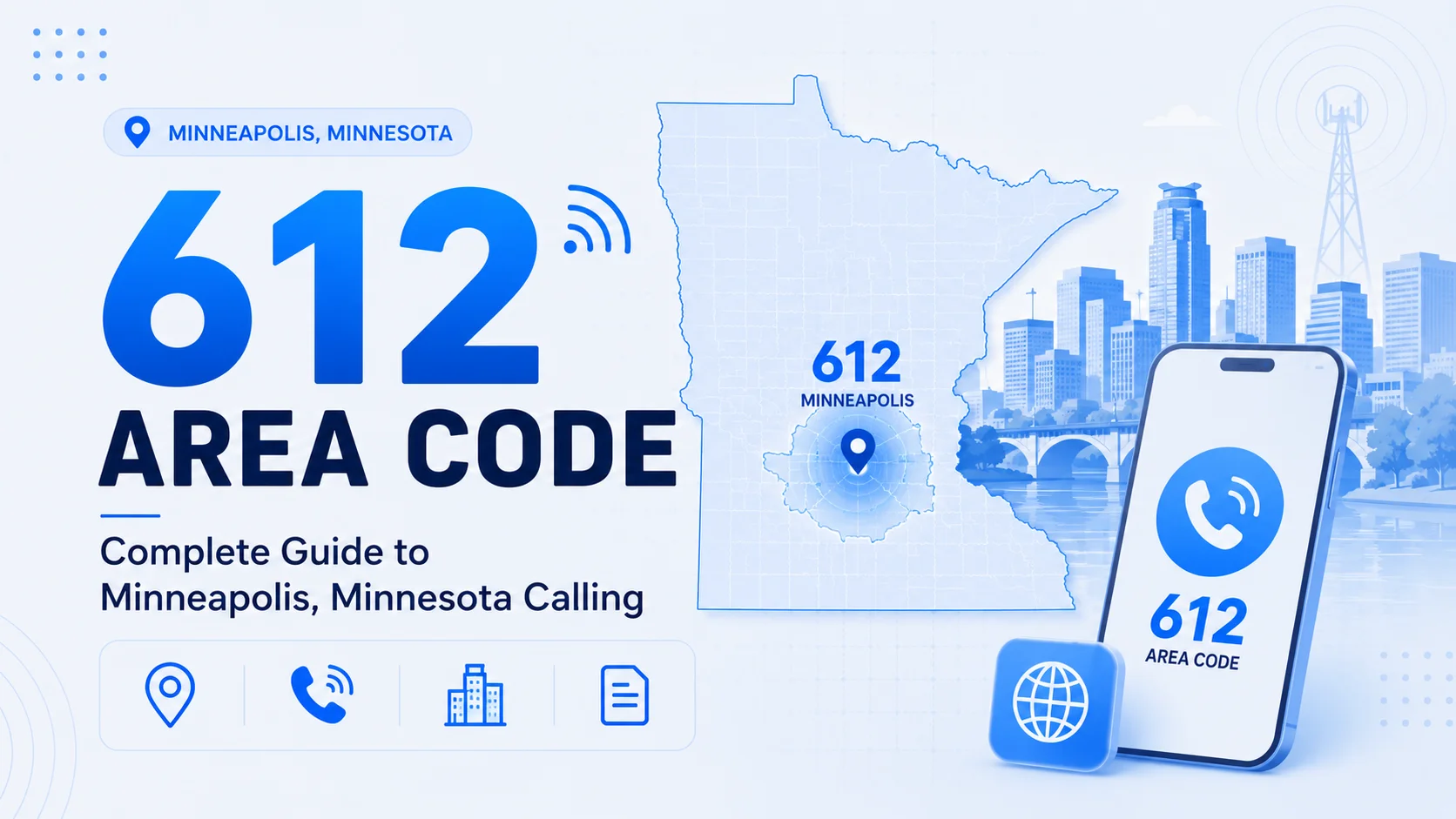 612 area code — location, coverage and neighborhoods across Minneapolis, Minnesota