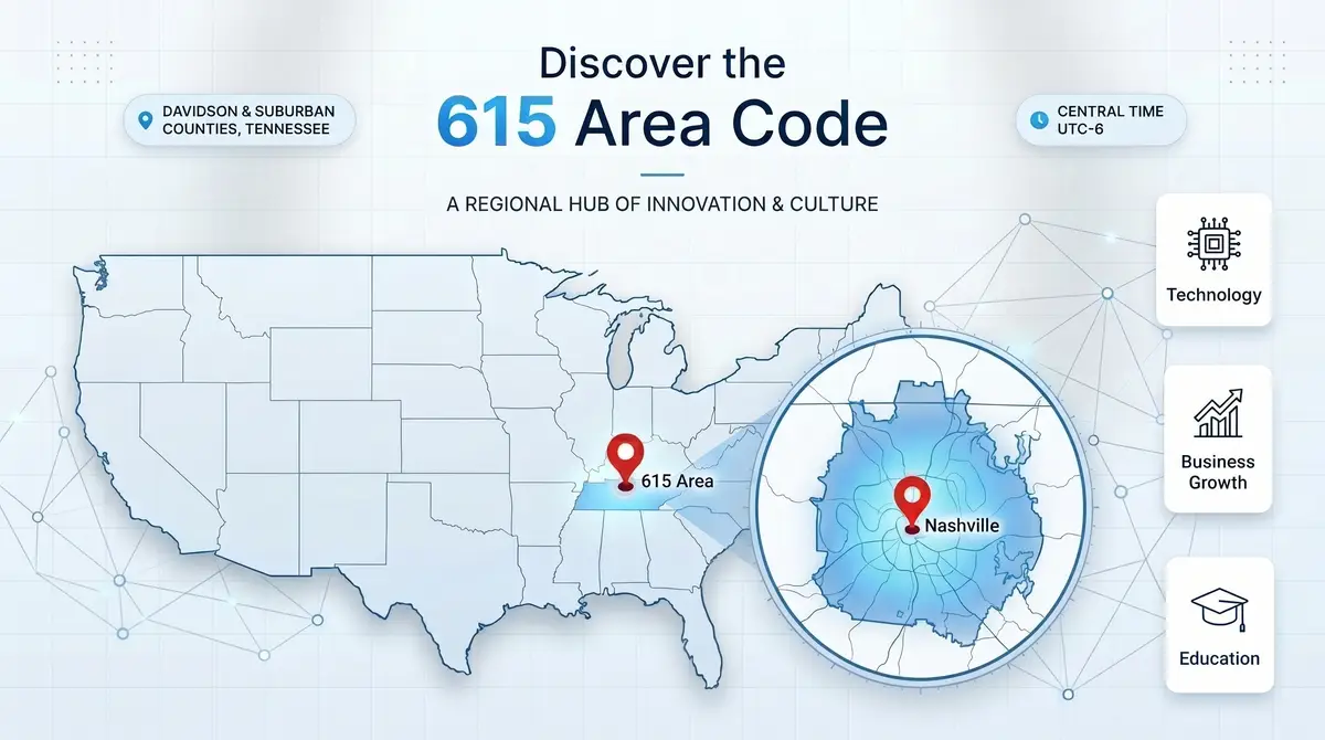 615 area code — Nashville and Middle Tennessee guide