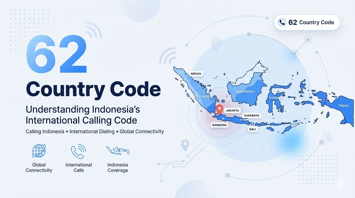 Understanding the 62 country code — Indonesia international dialing guide