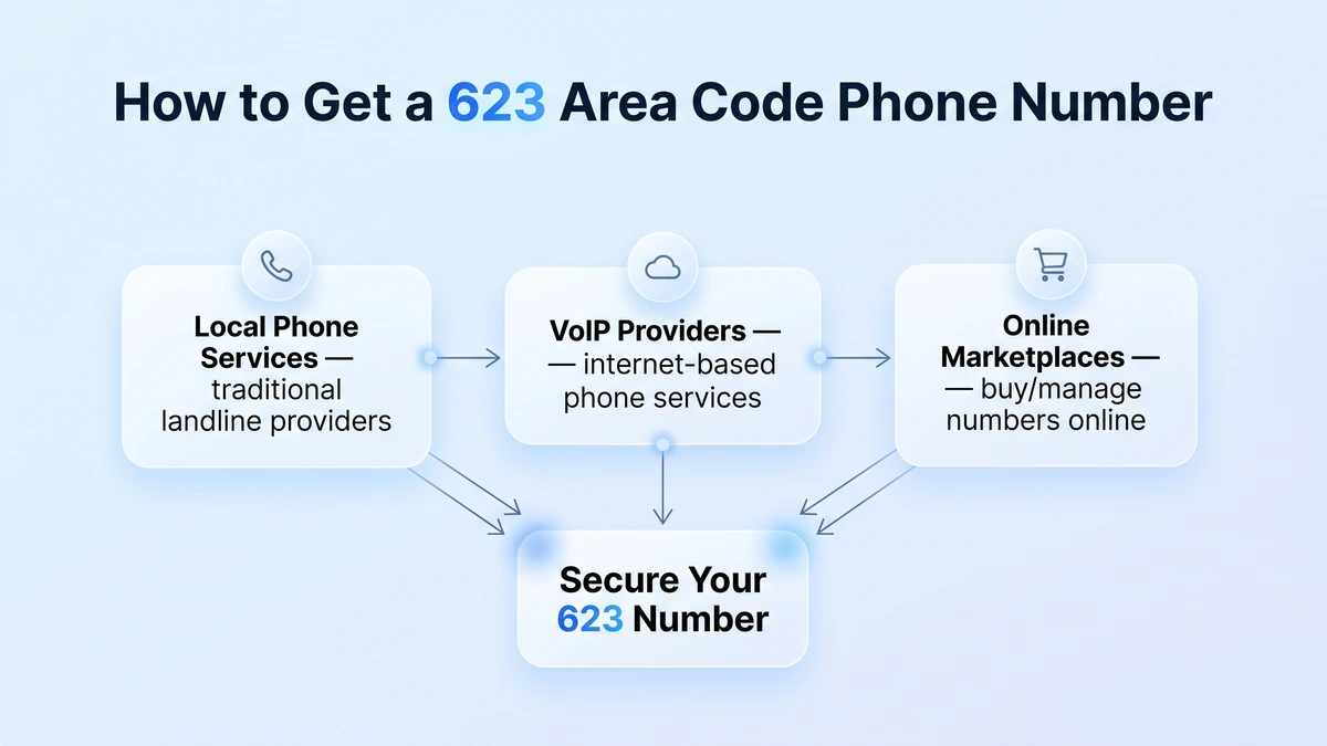 How to get a 623 area code phone number in Arizona