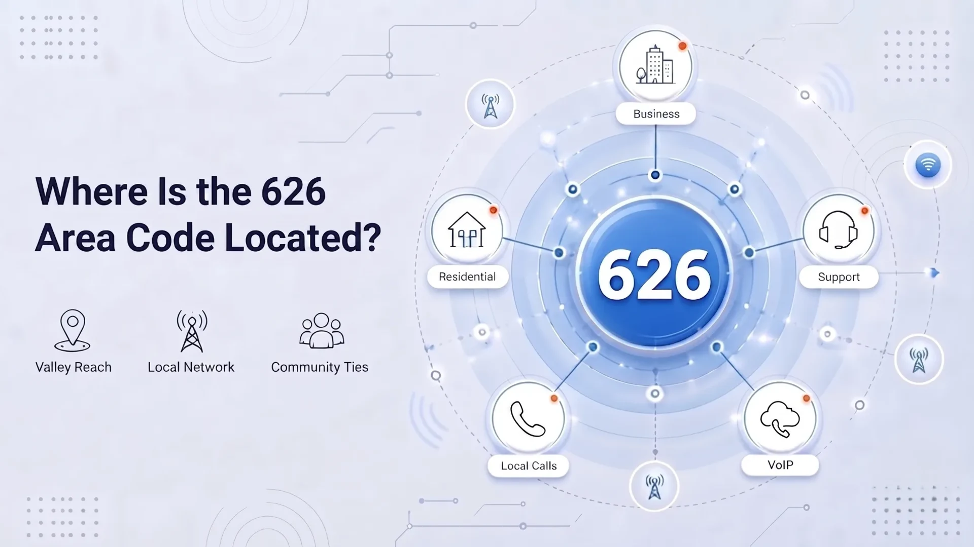 Where Is the 626 Area Code Located? — covering the San Gabriel Valley with valley reach, local network, and community ties across business, residential, local calls, support, and VoIP
