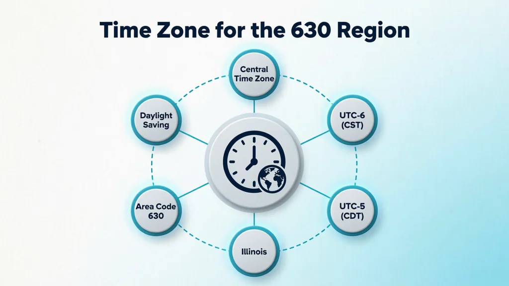 Time Zone for the 630 Region — Central Time, Chicago Western Suburbs