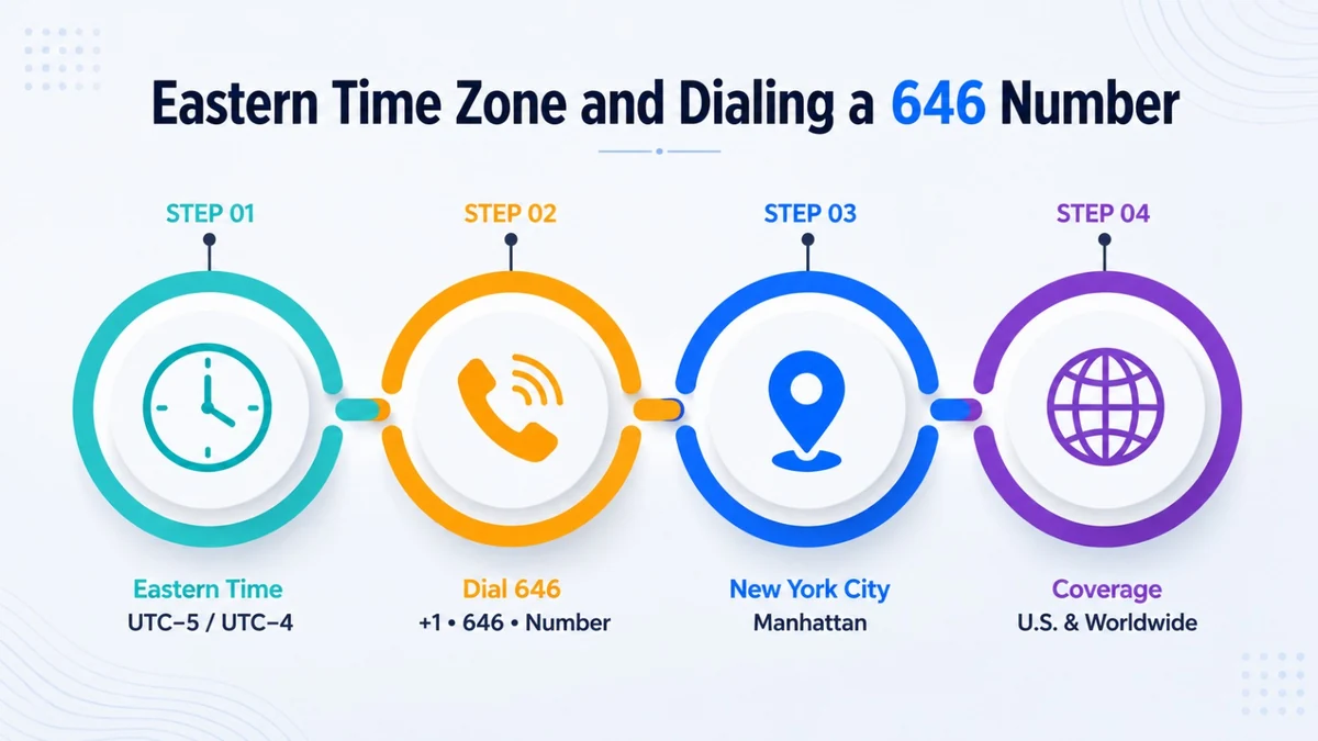 646 area code Eastern Time Zone — when to call a Manhattan number