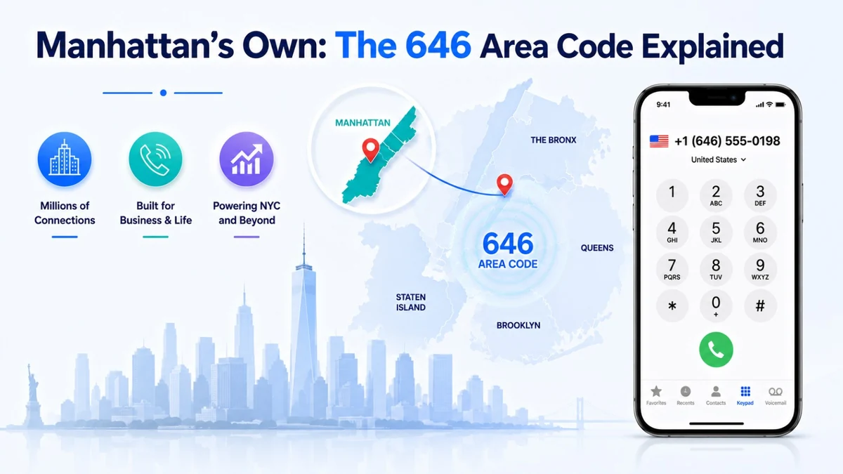 Manhattan's own 646 area code explained — New York City's second geographic prefix