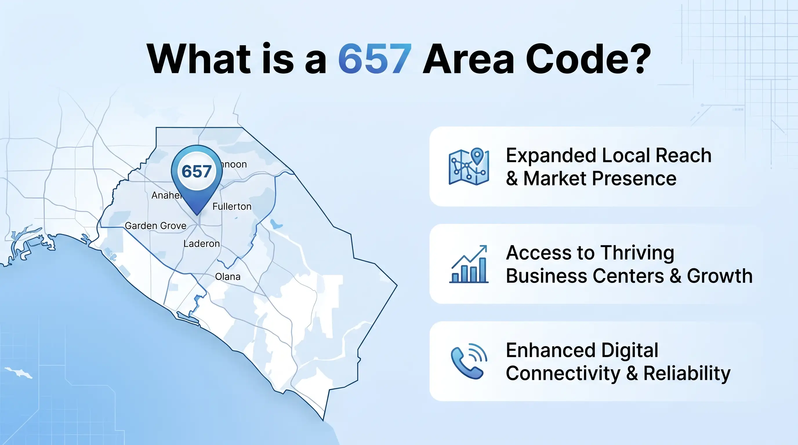 What is the 657 area code — Orange County California overlay for the 714 area code
