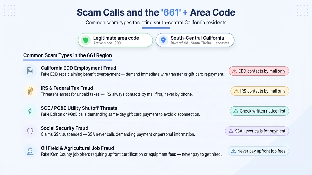 Warning signs of scam calls targeting the 661 area code in Bakersfield, Santa Clarita, Lancaster, and south-central California