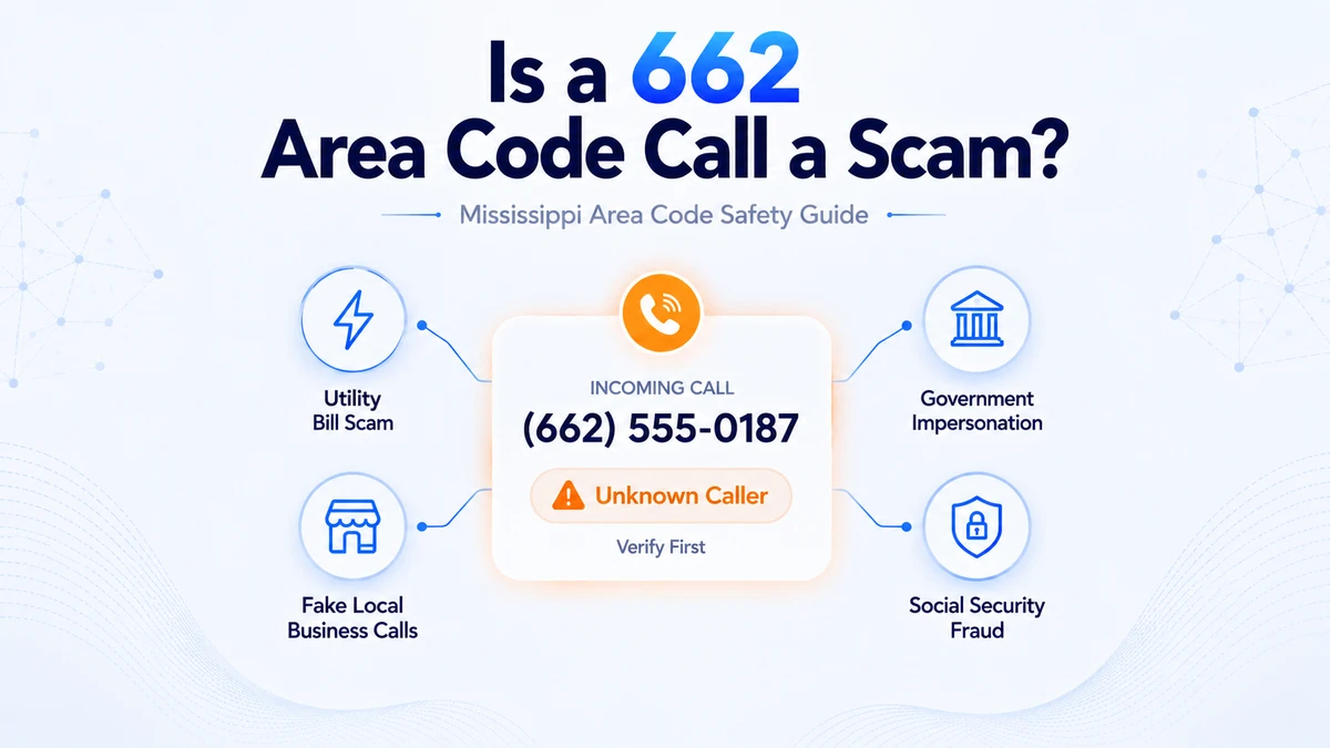 662 area code scam awareness — how to identify spoofed northern Mississippi phone numbers and protect personal information from caller ID fraud