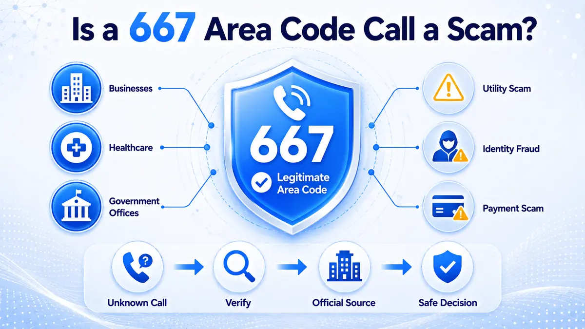 667 area code scam awareness — how to identify spoofed Baltimore Maryland phone numbers and protect personal information from caller ID fraud