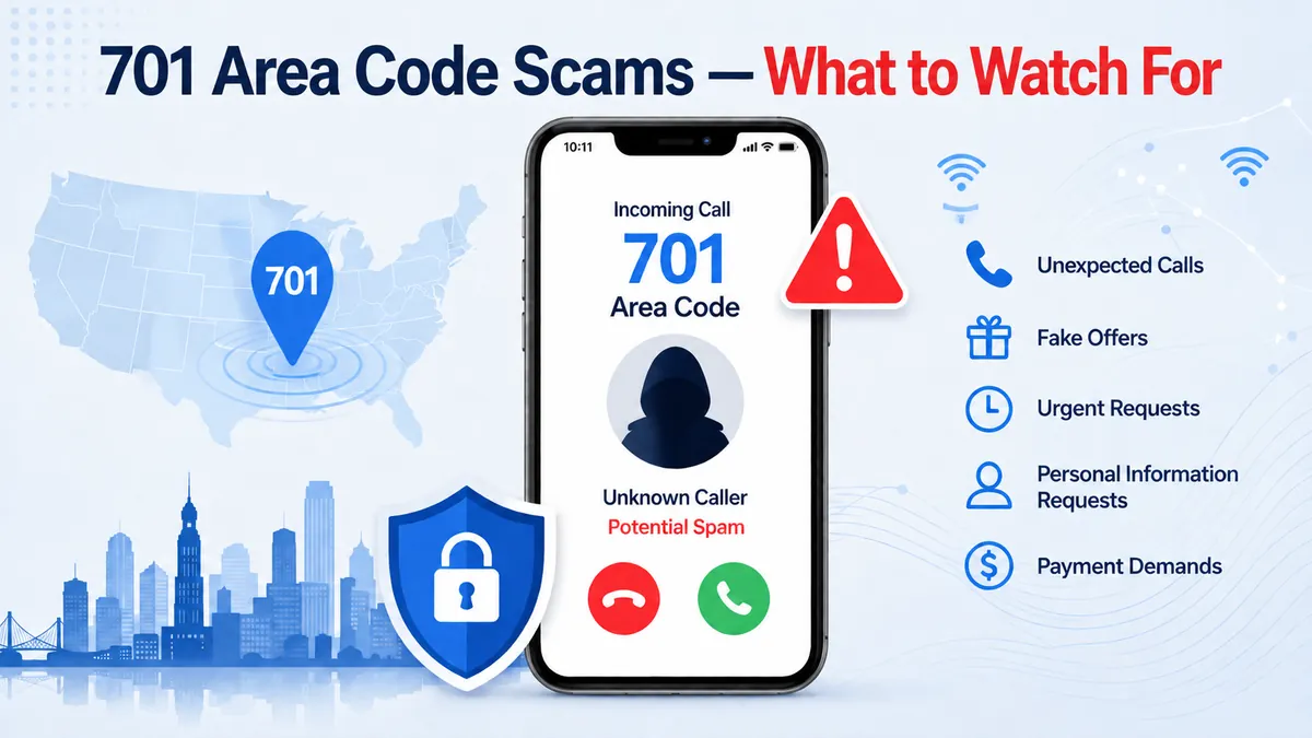 701 area code scams — what to watch for when an unknown North Dakota number calls