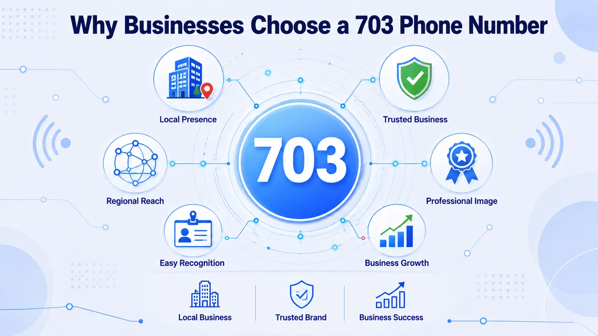Why businesses in Northern Virginia choose a 703 number — federal contractors, defense firms, and tech companies in Arlington, McLean, and Reston prefer a local prefix for credibility