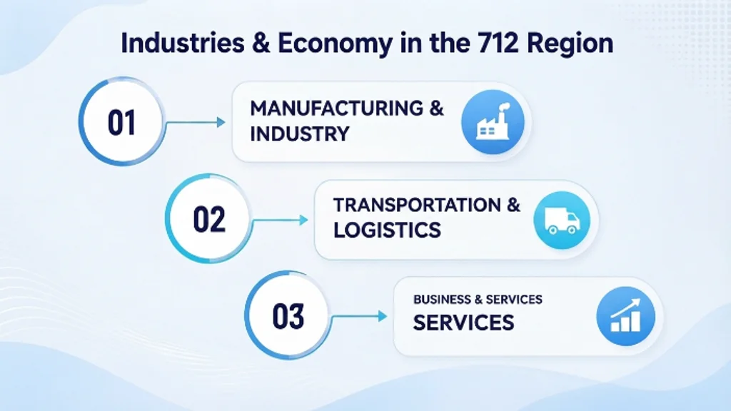 Industries and economy in the 712 area code region — agriculture, food processing and logistics