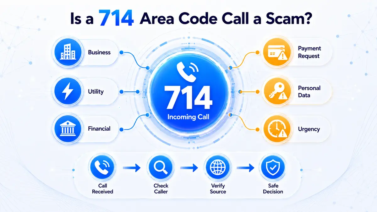 714 area code scam awareness — how to identify spoofed Orange County California phone numbers and protect personal information from caller ID fraud