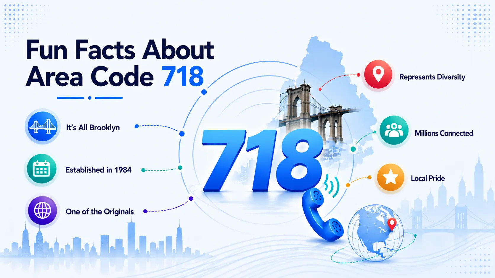 Fun facts about area code 718 — culture, diversity, and landmarks in Brooklyn, Queens, and Staten Island