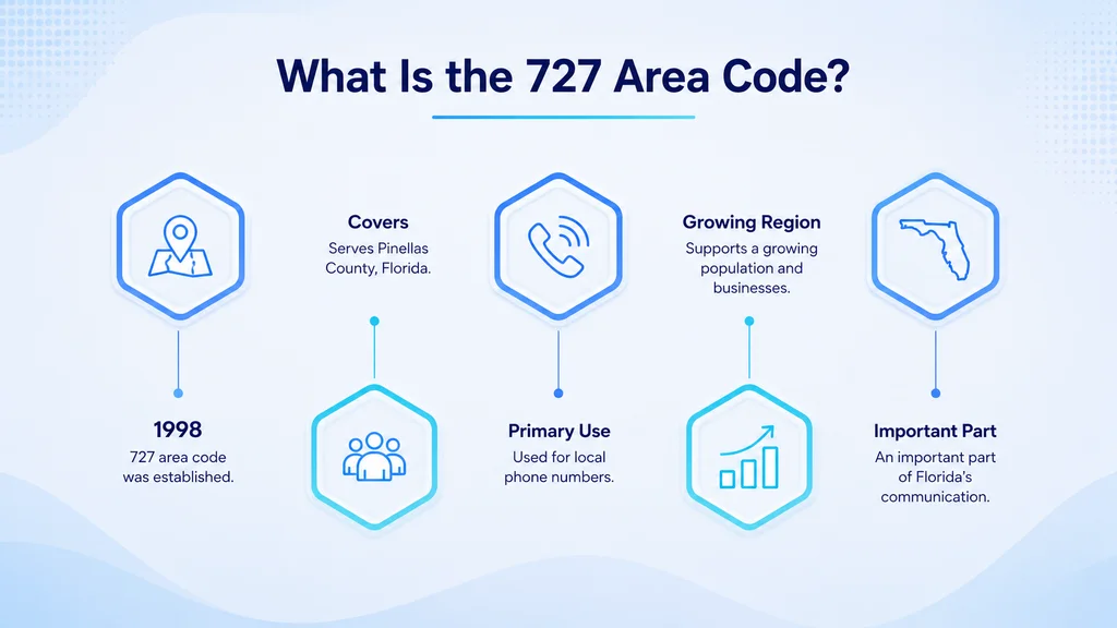What is the 727 area code — Pinellas County, Florida including St. Petersburg and Clearwater